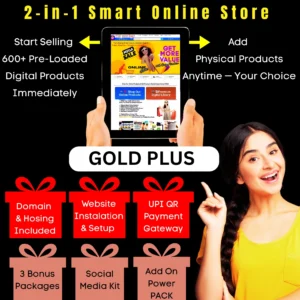 2-in-1 Smart Online Store Website : Plan – Gold Plus