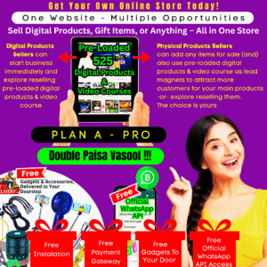 Pre-Loaded Online Store E-Commerce Website: Plan A – Pro