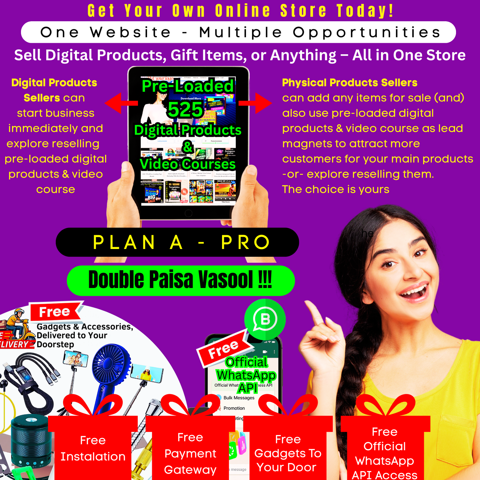 Pre-Loaded Online Store E-Commerce Website: Plan A – Pro