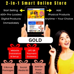 2-in-1 Smart Online Store Website : Plan – Gold