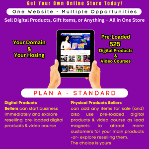Pre-Loaded Online Store E-Commerce Website: Plan A – Standard