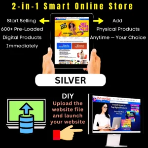 2-in-1 Smart Online Store Website : Plan – Silver