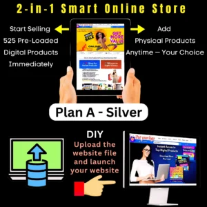 2-in-1 Smart Online Store Website : Plan A – Silver